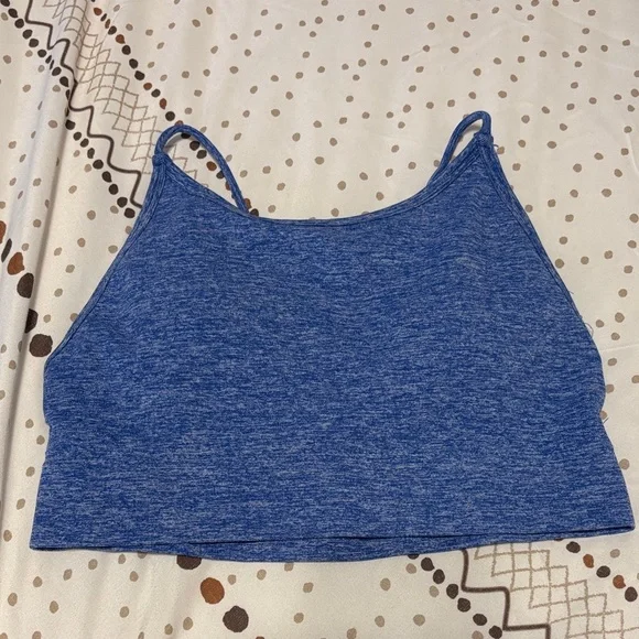 BuffBunny Blue Crop Top - Picture 1 of 3